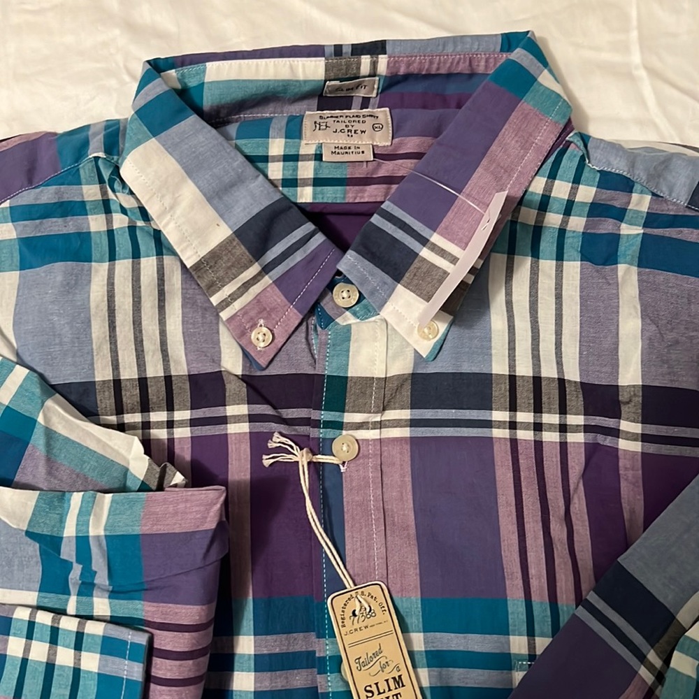 NWT J. Crew Men’s Slim Fit Long Sleeve Shirt